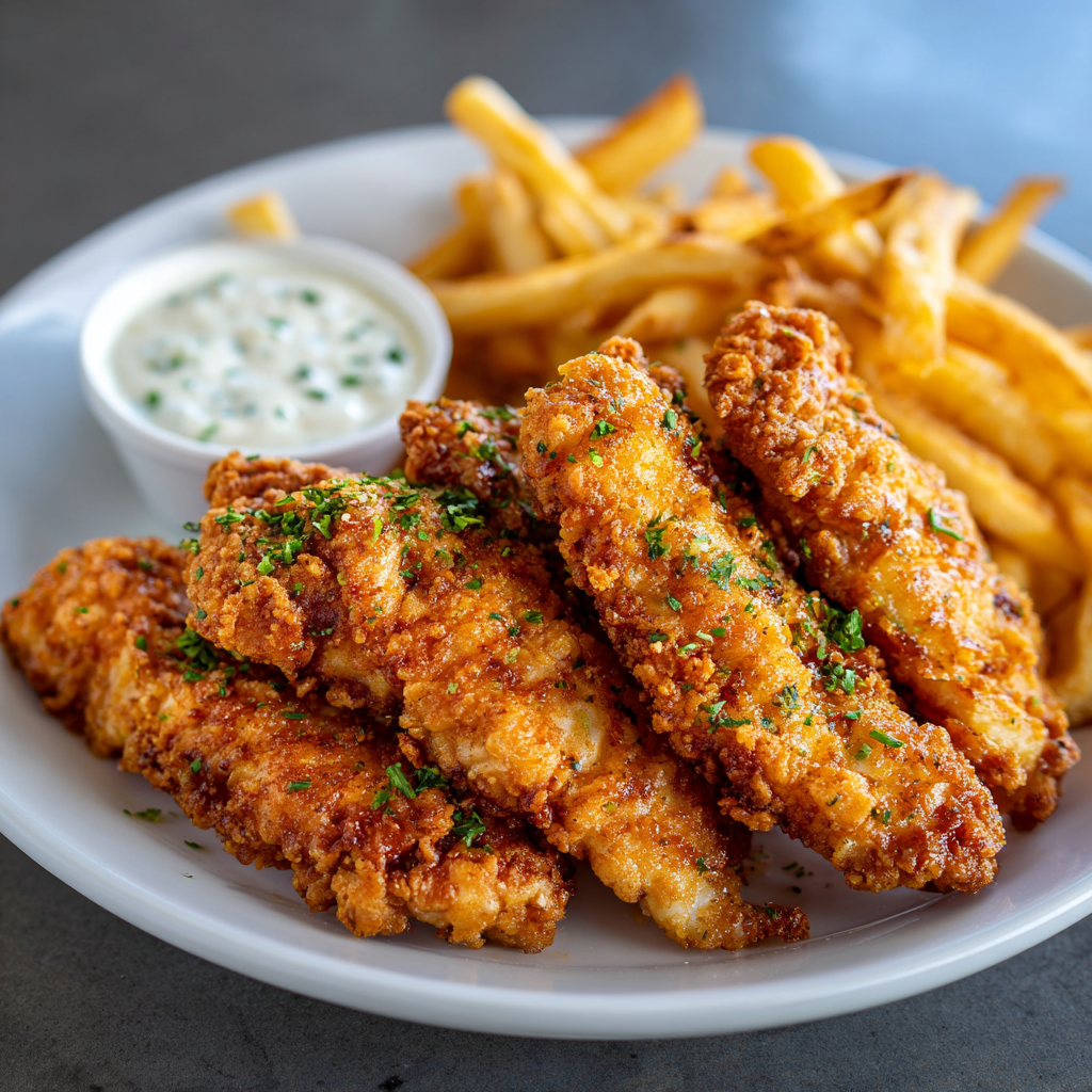5. Chicken Tendies with Fries or Tots