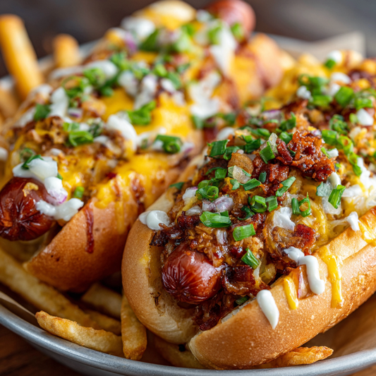 6. 2 Hotdogs with Fries or Tots